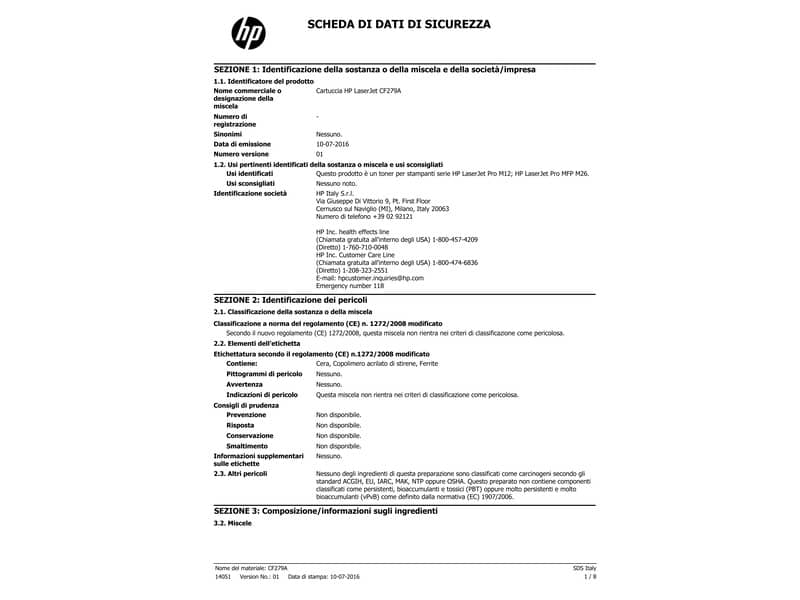 Toner 79A HP nero  CF279A