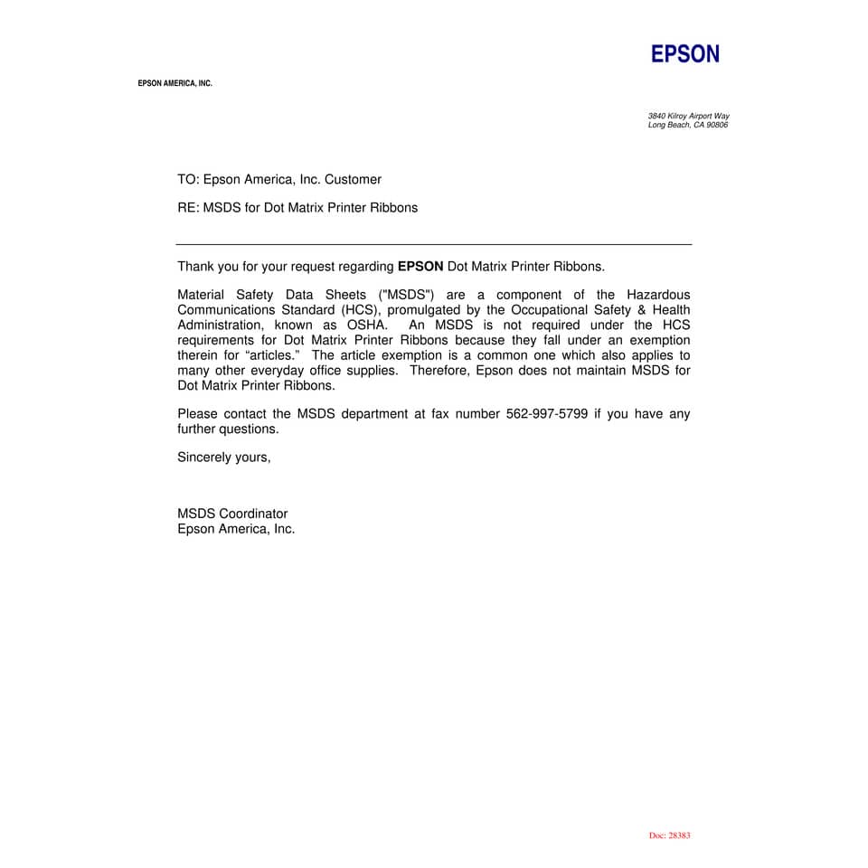 Nastro Epson nero  C13S015329