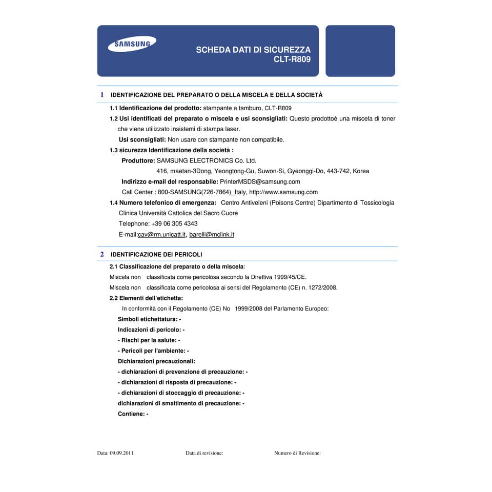 Tamburo CLT-R809 Samsung  SS689A