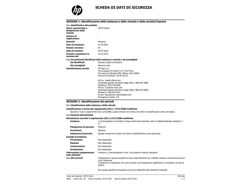 Cartuccia inkjet 363 HP magenta  C8772EE