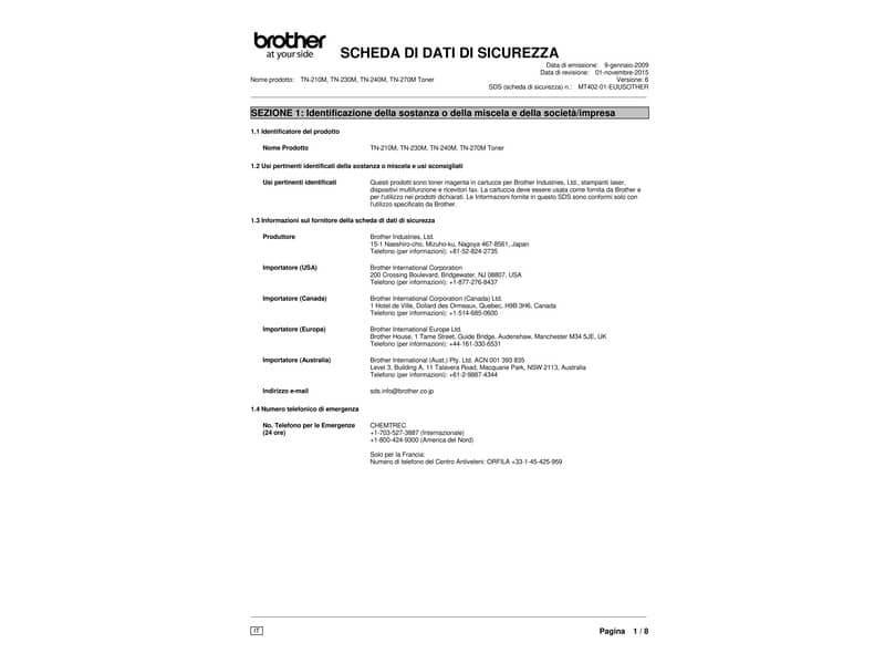 Toner 230 Brother magenta  TN-230M