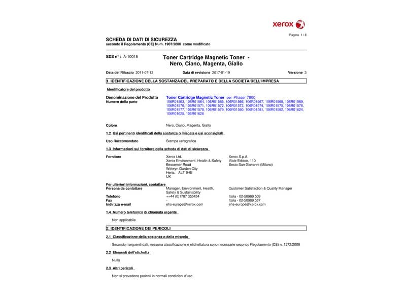 Unità immagine Xerox  106R01582
