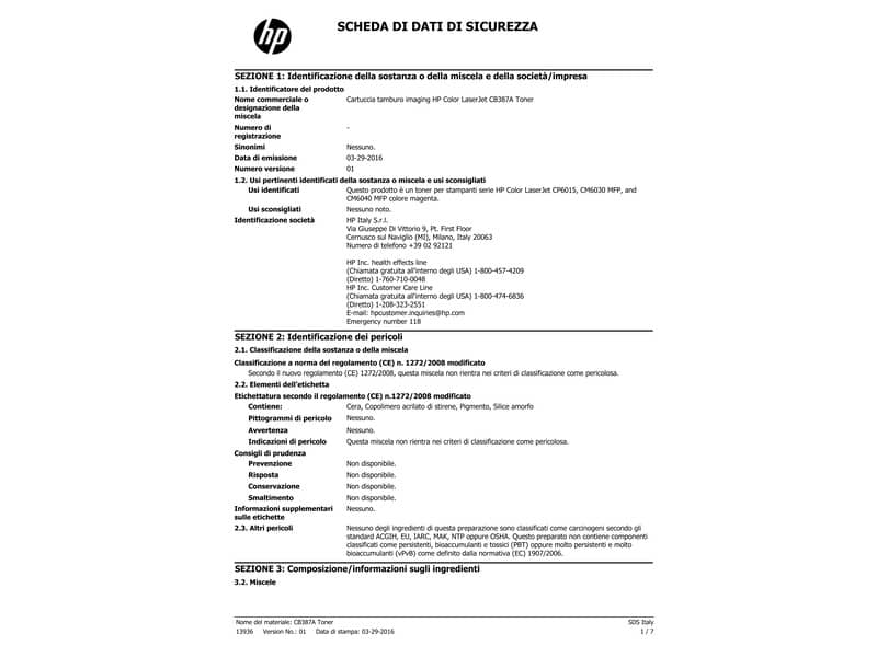 Tamburo 824A HP magenta  CB387A