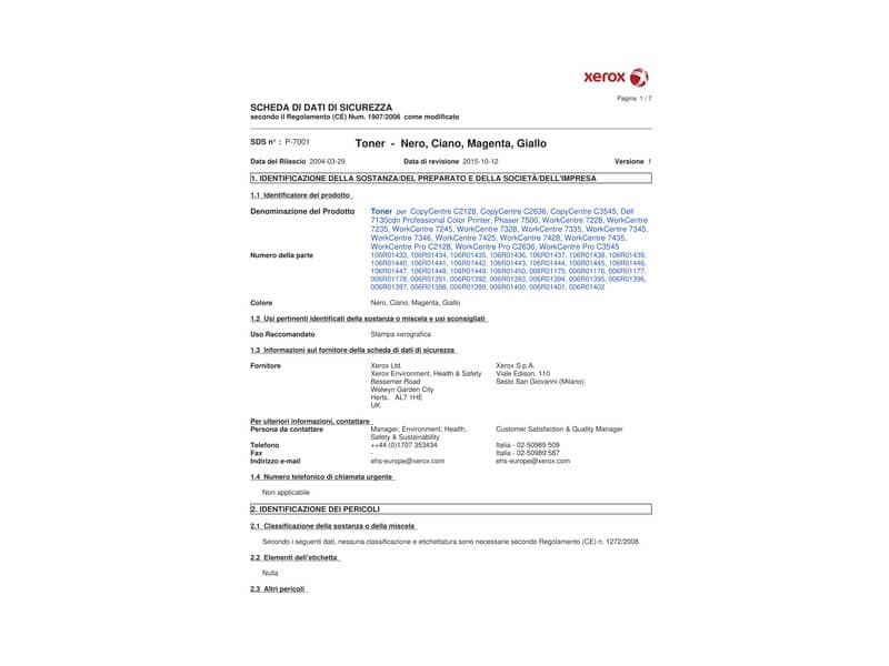 Toner alta capacità Xerox giallo  106R01438