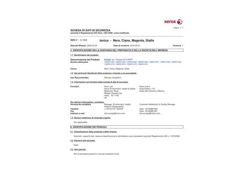 Toner alta capacità Xerox giallo  106R01468
