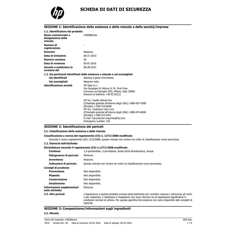 Cartuccia inkjet 11 HP giallo  C4838A