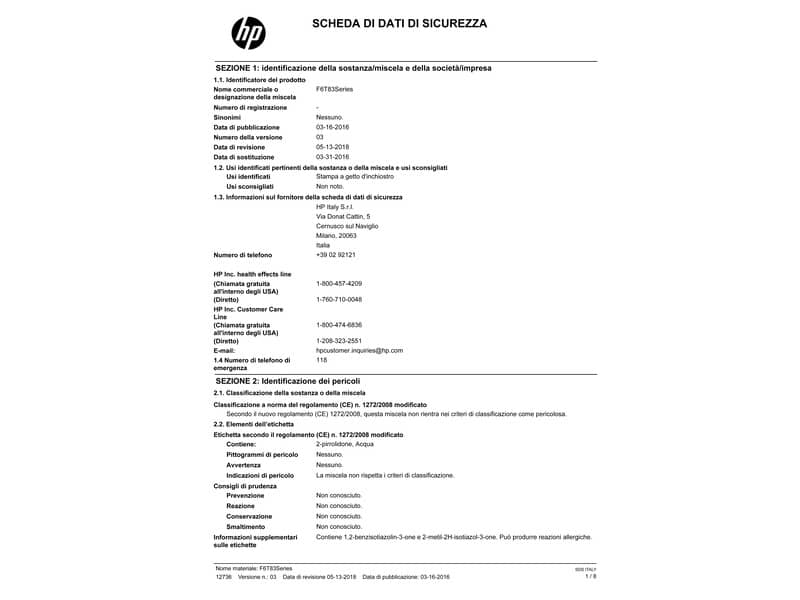 Cartuccia inkjet alta capacità 973X HP giallo F6T83AE