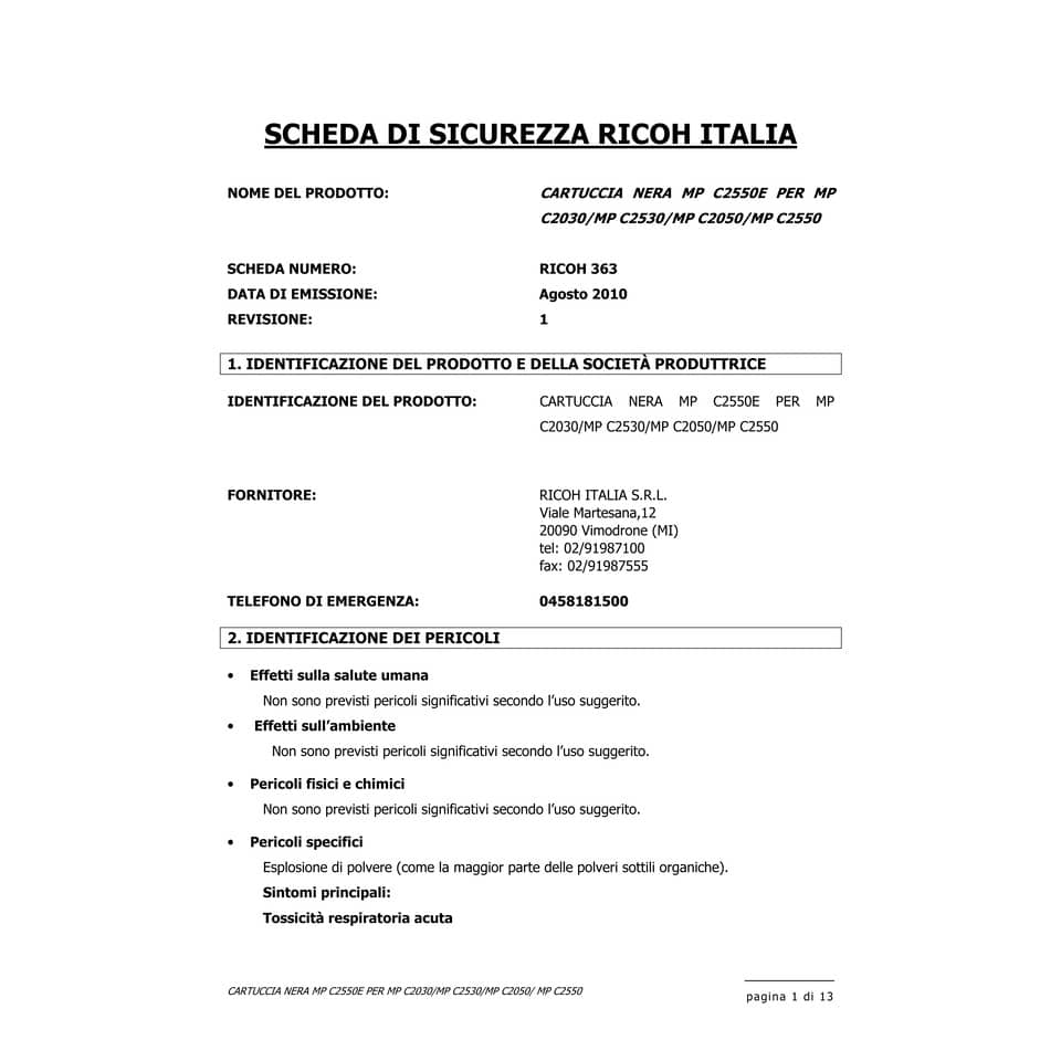 Toner C2550E Ricoh magenta  841198