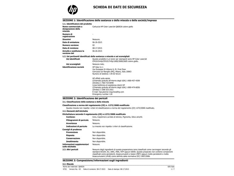 Toner 124A HP giallo  Q6002A