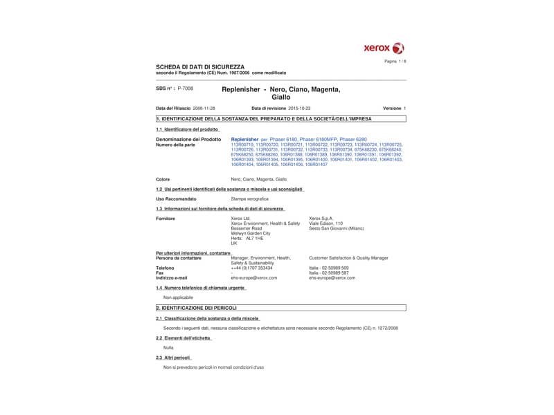 Toner alta capacità Xerox giallo  113R00725