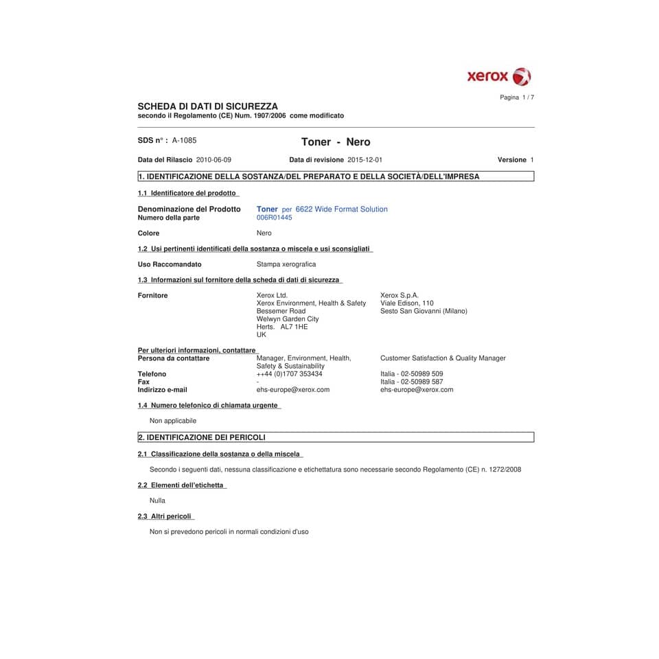 Toner alta capacità Xerox magenta  106R01078