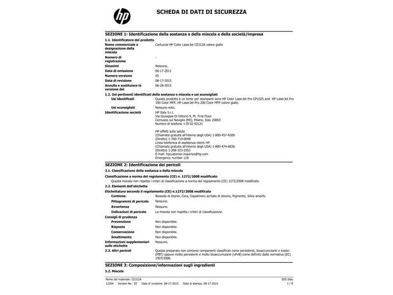 Toner 126A HP giallo  CE312A