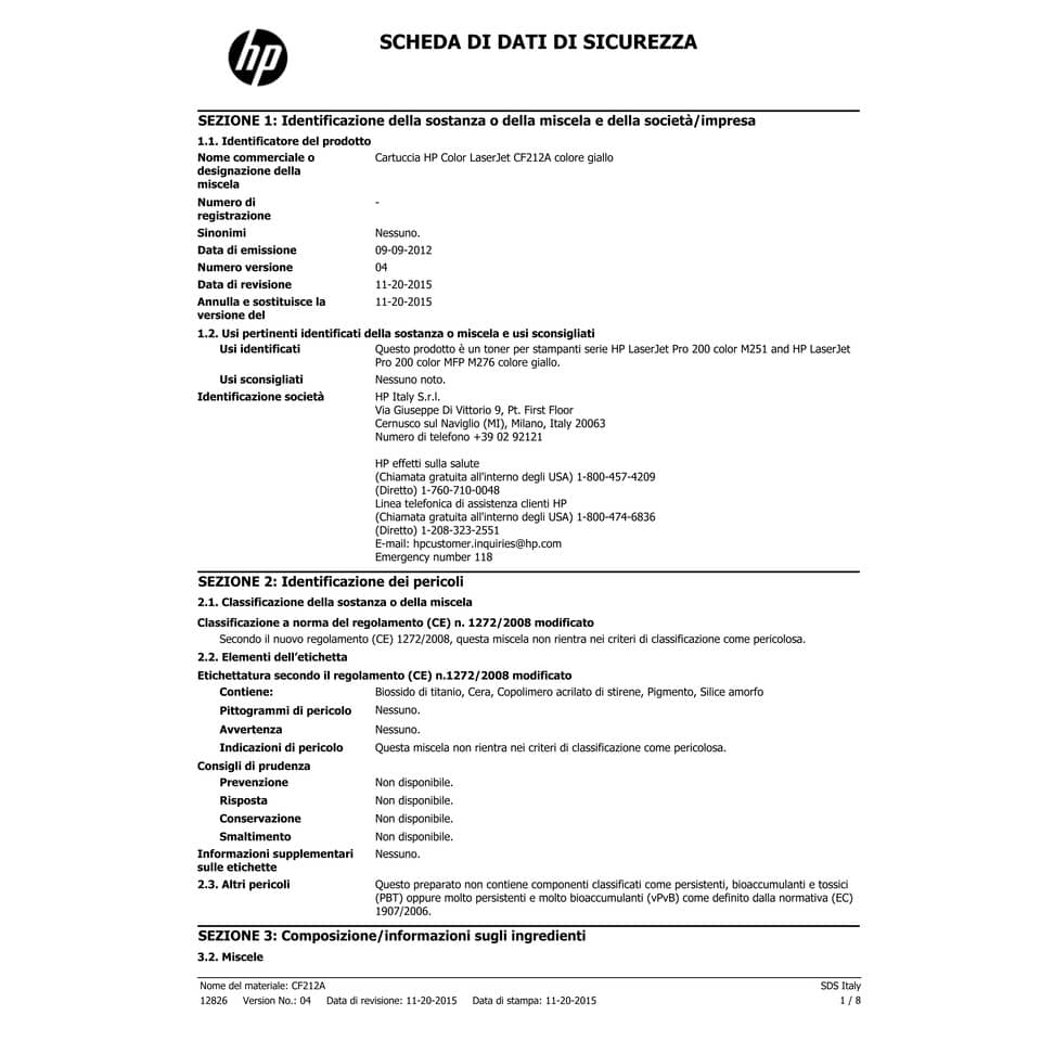 Toner 131A HP giallo  CF212A