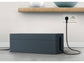Scatola nascondi-cavi DURABLE con multi presa 5 entrate 406x156x139 mm grafite 503037