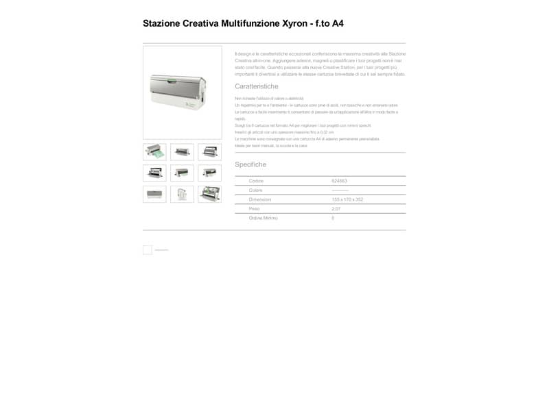 Plastificatrice manuale creativa multifunzione XYRON A4 - A6 bianco 624663