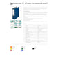 Registratore senza custodia Leitz 180° commerciale dorso 8 cm cartone rivestito in polipropilene blu - 10105035