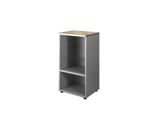 Mobile basso a giorno Frensy Spirit 1 ripiano 45x45x90 cm rovere - struttura grigio - USPRM94