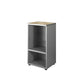 Mobile basso a giorno Frensy Spirit 1 ripiano 45x45x90 cm rovere - struttura grigio - USPRM94