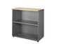 Mobile basso a giorno Frensy Spirit 1 ripiano doppia larghezza 90x45x90 cm top rovere - struttura grigia - USPRM99