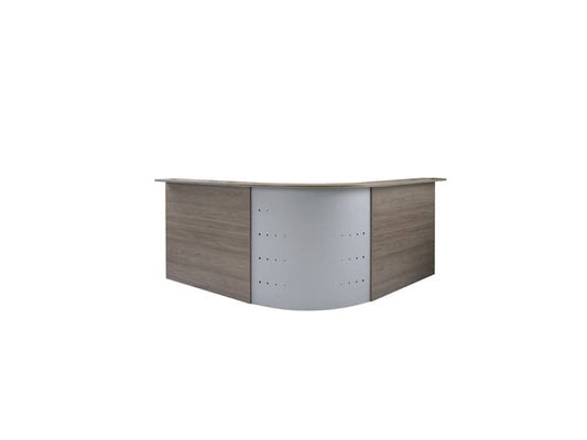Scrivania Reception Frensy Florence con sopralzo 160x80x72 cm fianchi a pannello olmo- UFLSRSA16