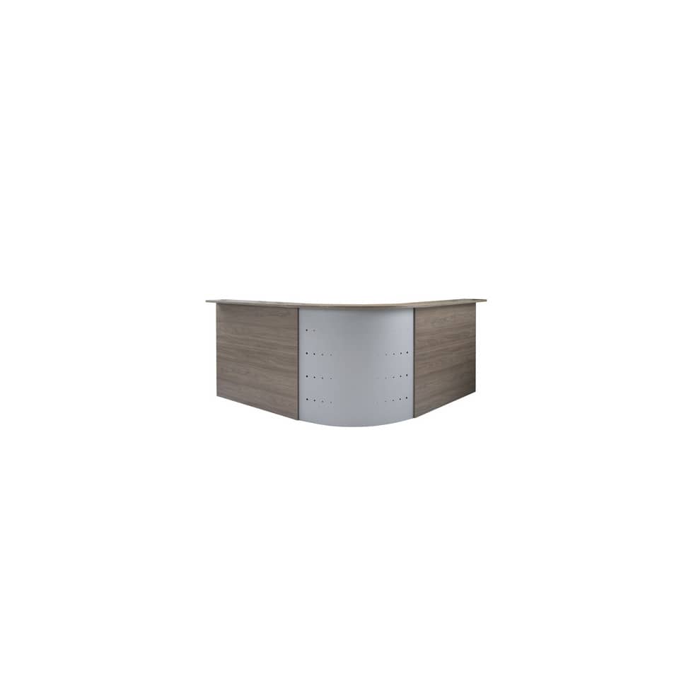 Scrivania Reception Frensy Florence con sopralzo 160x80x72 cm fianchi a pannello olmo- UFLSRSA16
