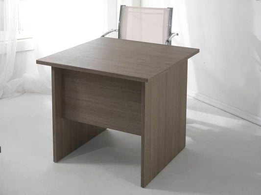 Scrivania Frensy Larix 80x80x72 cm fianchi a pannello rovere grigio ULAGS80