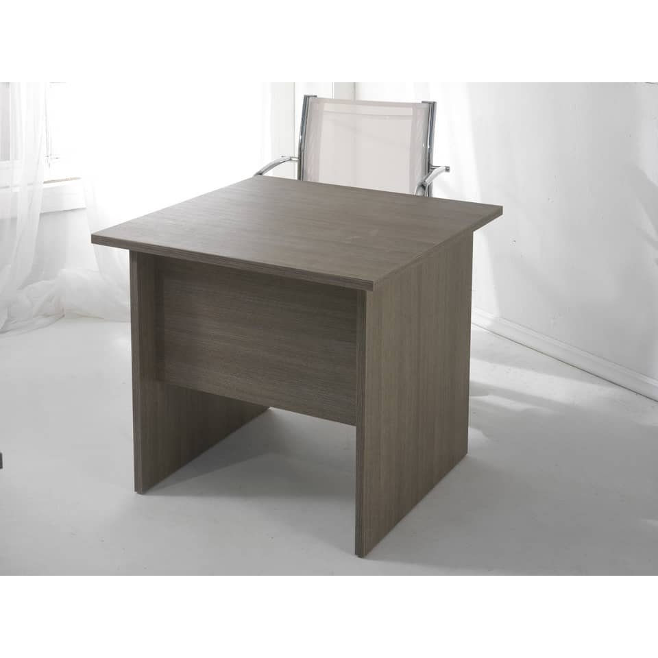 Scrivania Frensy Larix 80x80x72 cm fianchi a pannello rovere grigio ULAGS80