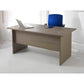 Scrivania Frensy Larix 140x80x72 cm fianchi a pannello rovere grigio ULAGS140