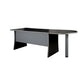 Penisola con gamba metallica Frensy Spirt 80x60x72 cm wengé USPWP80