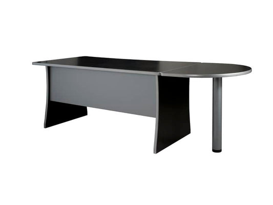 Penisola con gamba metallica Frensy Spirt 80x60x72 cm wengé USPWP80