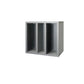 Cassetta Porta CD Frensy Spirit 42x27x39 cm top wengé - struttura argento - USPWCPCD