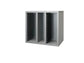 Cassetta Porta CD Frensy Spirit 42x27x39 cm top wengé - struttura argento - USPWCPCD