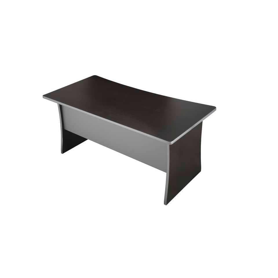 Scrivania Frensy Spirit fianchi a pannello 140x80x72 cm wengé USPWS14