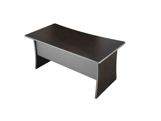 Scrivania Frensy Spirit fianchi a pannello 140x80x72 cm wengé USPWS14