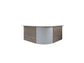 Scrivania Reception Frensy Florence con sopralzo 80x80x72 cm fianchi a pannello olmo - UFLSRSA80
