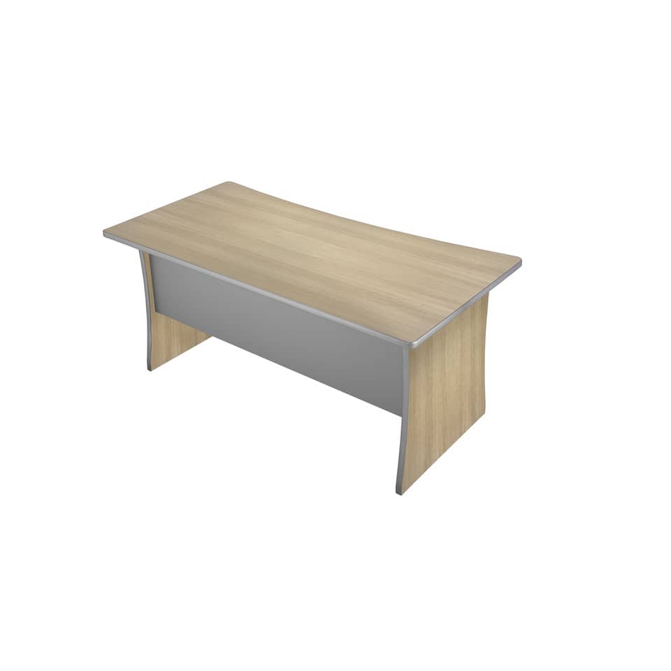 Scrivania Frensy Spirit 140x80x72 cm fianchi a pannello rovere USPRS14