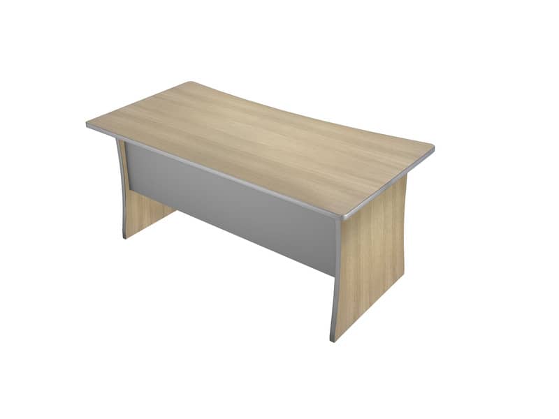 Scrivania Frensy Spirit 160x80x72 cm fianchi a pannello rovere USPRS16
