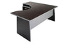 Scrivania informatica Frensy Spirit con semipenisola sinistra 180x100x72 cm wengé - USPWSI18SX