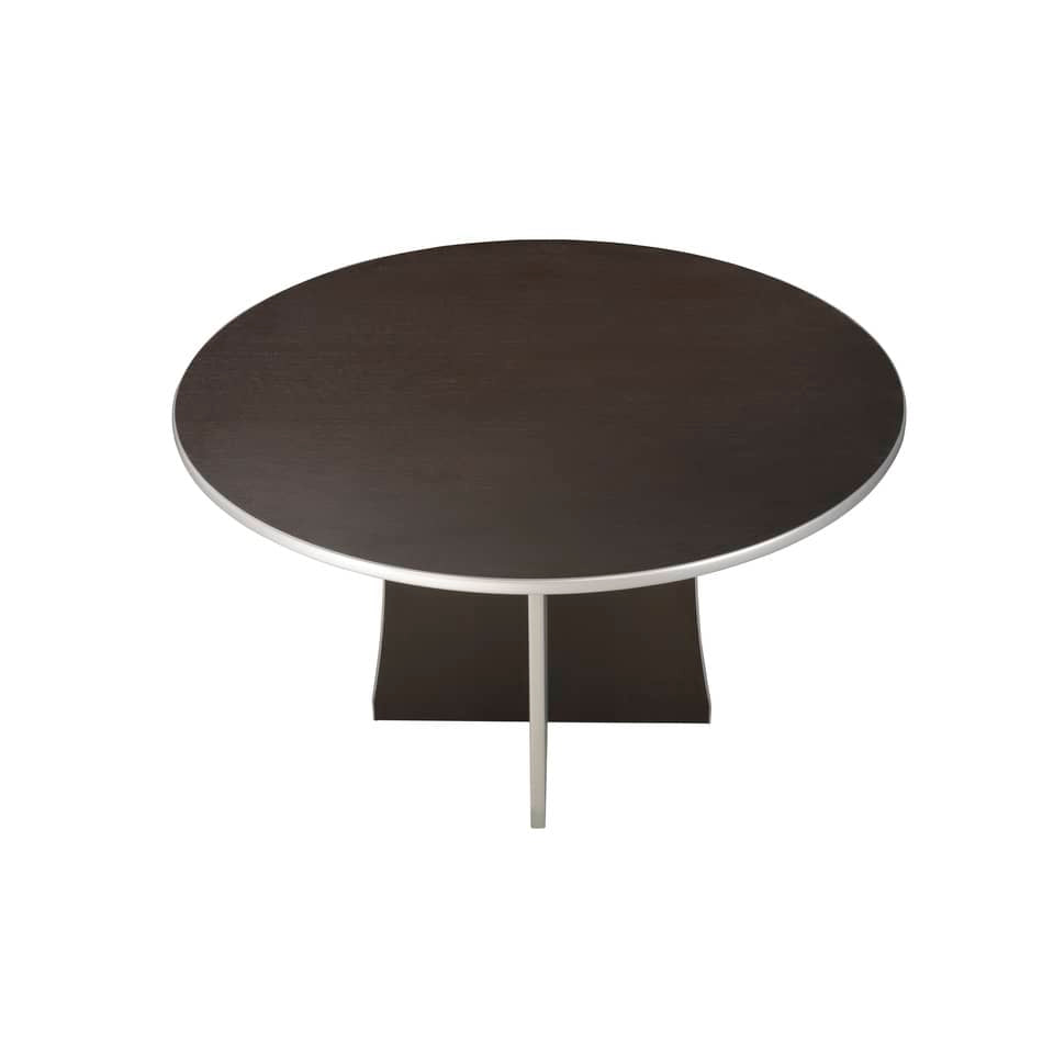 Tavolo miniriunione Frensy Spirit Ø 125 cm - H.72 cm wengé USPWTR125