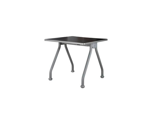 Scrivania con gambe metalliche Frensy Spirit 80x80x72 cm wengé USPWSM80
