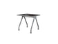 Scrivania con gambe metalliche Frensy Spirit 80x80x72 cm wengé USPWSM80