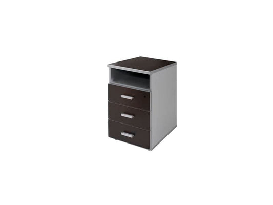 Cassettiera 3 cassetti + vano Frensy Spirit 44x52x72 cm wengé USPWC3C