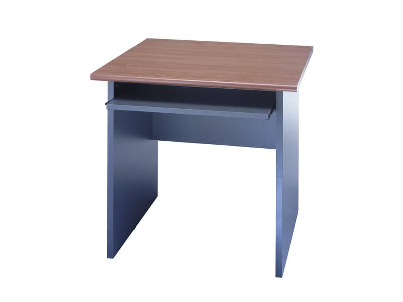Scrivania Frensy Venice 80x80x72 cm piano ciliegio - fianchi a pannello antracite - UVES80
