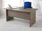 Scrivania Frensy Larix 180x80x72 cm fianchi a pannello rovere grigio ULAGS180