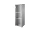 Mobile medio a giorno Frensy Spirit 2 ripiani 45x45x130 cm top wengé - struttura grigio - USPWM134