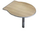 Penisola con gamba metallica Frensy Spirit 100x100x72 cm rovere USPRP100