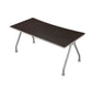 Scrivania con gambe metalliche Frensy Spirit 180x80x72 cm wengé USPWSM18