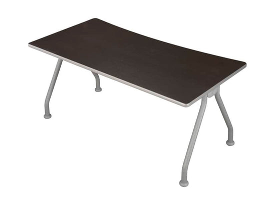 Scrivania con gambe metalliche Frensy Spirit 180x80x72 cm wengé USPWSM18