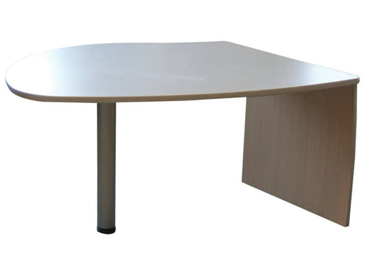 Penisola con gamba metallica Frensy EMOTION 120x100x72 cm argento UEMP12