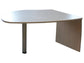 Penisola con gamba metallica Frensy EMOTION 120x100x72 cm argento UEMP12